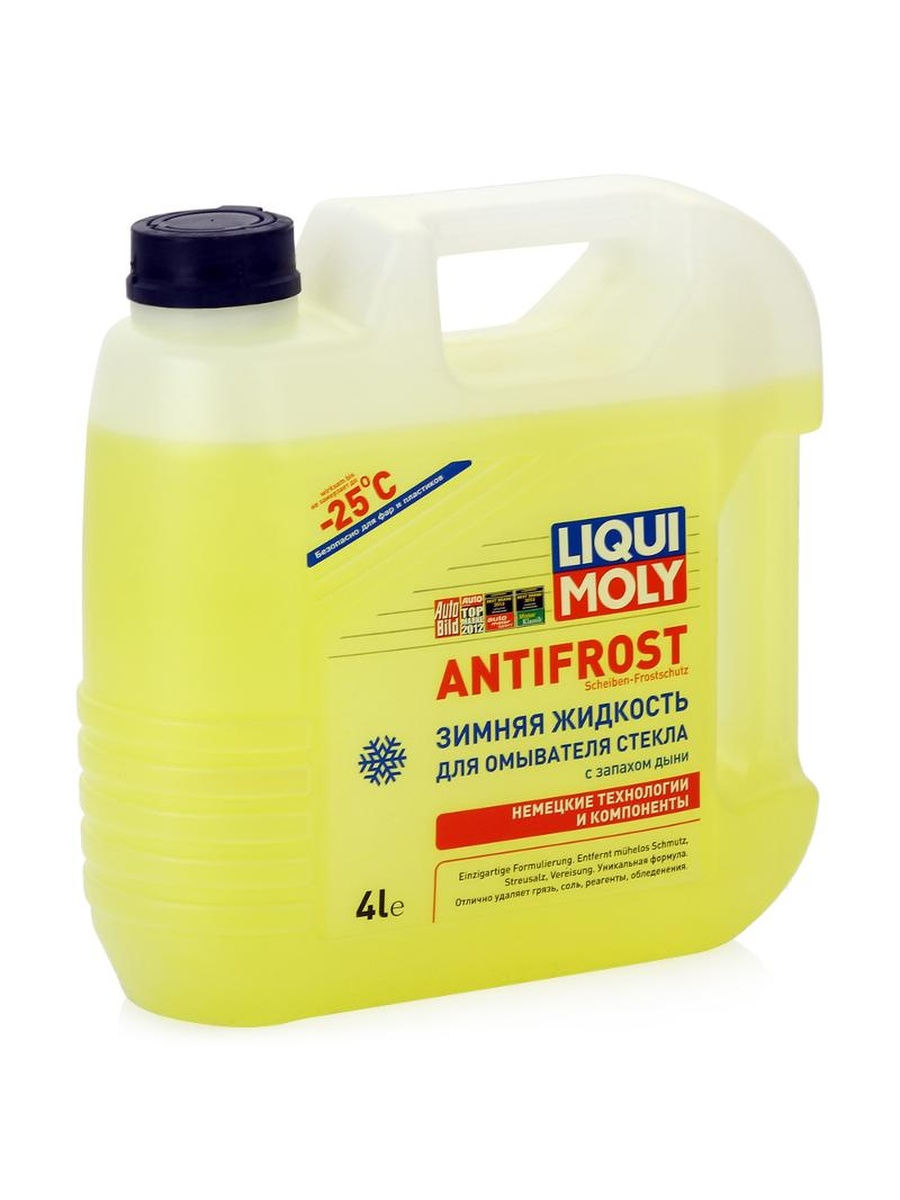 Зимняя жидкость. Летн.жидк.д/омыв.стекла antifrost Scheiben-Frostschutz - 5 (4л) 35005 LIQUIMOLY (4шт/кор). Незамерзающая жидкость Liqui Moly antifrost. LM\зимняя жидк.д/омыв.стекла antifrost Scheiben-Frostschutz -25с [00369] Liqui Moly. Жидкость для стеклоомывателя Liqui Moly antifrost.